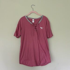 Victorias Secret PINK Sleepwear “I Like You a Latte”. Size Medium